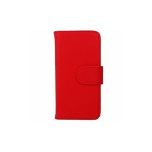 Θήκη κινητού για iphone 5/5s πορτοφόλι με μεγάλο κούμπωμα red
