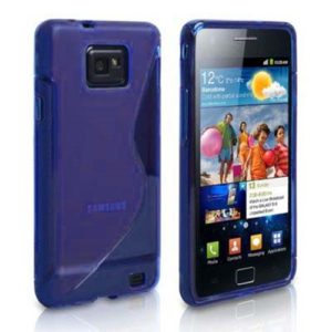 Θήκη κινητού για Samsung Galaxy S2 S line dark blue