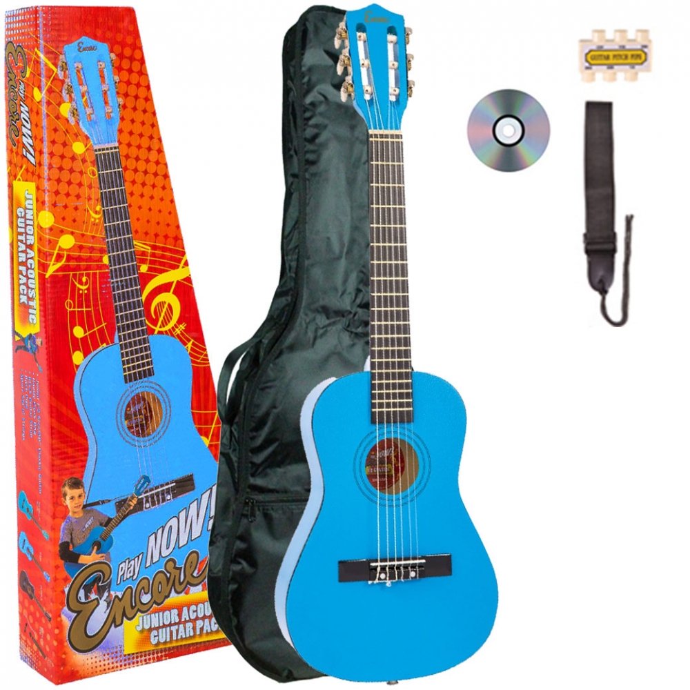 ENCORE ENC12BLOFT Σετ Παιδικής Κλασικής Κιθάρας 1/2 Μπλε με θήκη και αξεσουάρ ENCORE ENC12BLOFT Classical Guitar Set 1/2 Size
