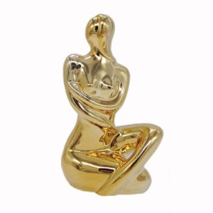 Διακοσμητικό Αγαλματίδιο Κεραμικό Χρυσό Art et Lumiere 10509 10cm X 7.5cm Χ 19.5cm
