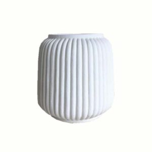 Βάζο κεραμικό λευκό Art et Lumiere 10241 24cm X 22cm