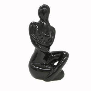 Διακοσμητικό Αγαλματίδιο Κεραμικό Μαύρο Art et Lumiere 30509 10cm X 7.5cm Χ 19.5cm