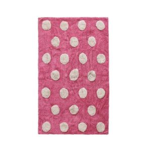 Χαλί παιδικό Bambini Dots Pink-Cream 1.60m X 2.30m