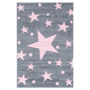 Χαλί παιδικό Breeze Stars Pink Grey 0.80m X 1.50m