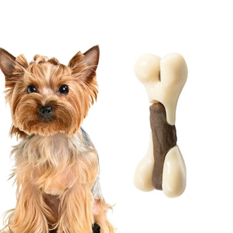 Pet Bite Resistant Toy Nylon Cowhide Molar Teeth Eating Play Bone Dog Toy, Specification: Small (Hut Leg Bone) (OEM)