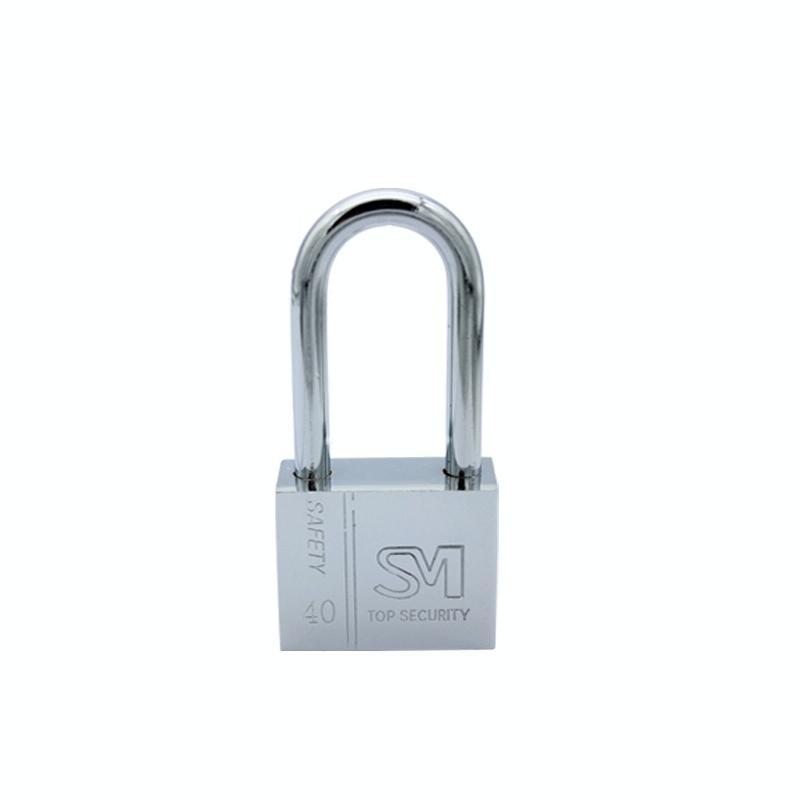 Square Blade Imitation Stainless Steel Padlock, Specification: Long 40mm Not Open (OEM)