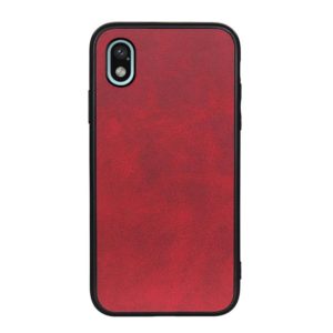 For Sony Xperia Ace III Two-color Cowhide Texture PU Shockproof Phone Case(Red) (OEM)