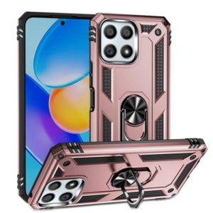 For Honor Play6T Pro / X8 / X30i Shockproof TPU + PC Phone Case with 360 Degree Rotating Holder(Rose Gold) (OEM)