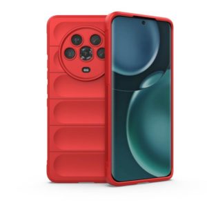 For Honor Magic4 Magic Shield TPU + Flannel Phone Case(Red) (OEM)