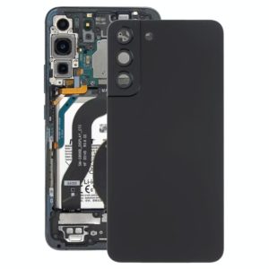 For Samsung Galaxy S22+ 5G SM-S906B Battery Back Cover with Camera Lens Cover (Black) (OEM)