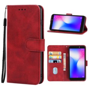 For Tecno Pop 2 Power Leather Phone Case(Red) (OEM)