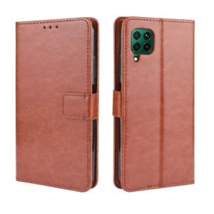 For Huawei P40 Lite / Nova 6 SE Retro Crazy Horse Texture Horizontal Flip Leather Case with Holder & Card Slots & Photo Frame(Brown) (OEM)