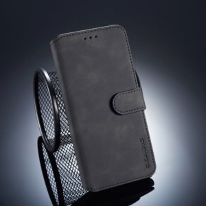 DG.MING Retro Oil Side Horizontal Flip Case for Huawei P20 Pro, with Holder & Card Slots & Wallet (Black) (DG.MING) (OEM)