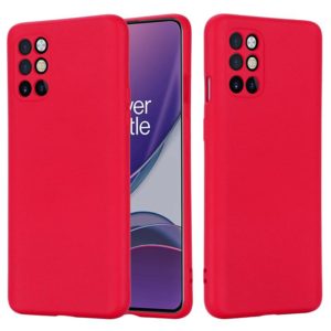 For OnePlus 8T / 8T+ 5G Pure Color Liquid Silicone Shockproof Full Coverage Case(Red) (OEM)