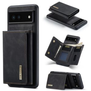 For Google Pixel 6A DG.MING M1 Series 3-Fold Multi Card Wallet + Magnetic Phone Case(Black) (DG.MING) (OEM)