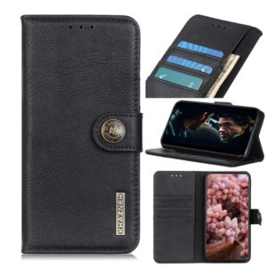 For OPPO A53 2020 KHAZNEH Cowhide Texture Horizontal Flip Leather Case with Holder & Card Slots & Wallet(Black) (OEM)