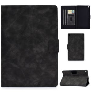 For Kindle Fire HD8 2016 / 2017 Cowhide Texture Horizontal Flip Leather Case with Holder & Card Slots & Sleep / Wake-up Function(Grey) (OEM)