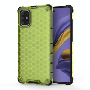 For Samsung Galaxy M51 (Side Fingerprint) Shockproof Honeycomb PC + TPU Case(Green) (OEM)