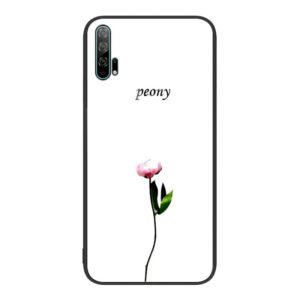 For Honor 20 Pro Colorful Painted Glass Phone Case(A Flower) (OEM)