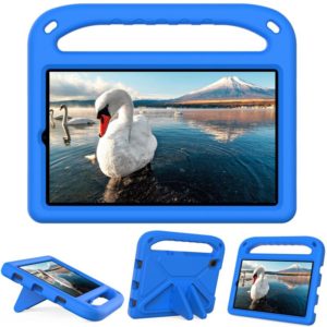 For Samsung Galaxy Tab A 8.4 2020 SM-T307U Handle Portable EVA Shockproof Anti Falling Protective Case with Triangle Holder(Blue) (OEM)