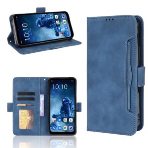 For Oukitel WP13 5G Skin Feel Calf Pattern Horizontal Flip Leather Case with Holder & Card Slots & Photo Frame(Blue) (OEM)