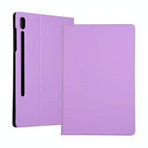 For Samsung Galaxy Tab S7 T870 (2020) Voltage Elastic Texture Horizontal Flip Leather Case with Holder(Purple) (OEM)