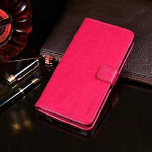 For Vivo Y9s idewei Crazy Horse Texture Horizontal Flip Leather Case with Holder & Card Slots & Wallet(Rose Red) (idewei) (OEM)
