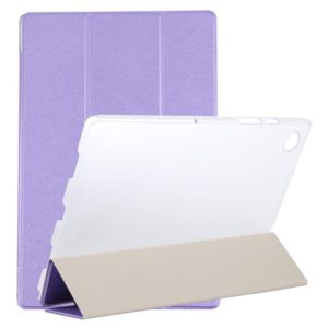 For Samsung Galaxy Tab A8 10.5 2021 X200 / X205 Silk Texture 3-fold Leather Tablet Case(Purple) (OEM)