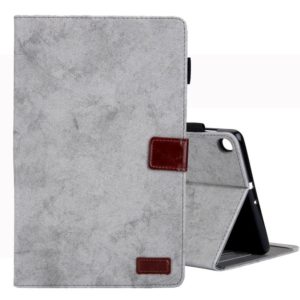 For Galaxy Tab A 10.1 (2019) Business Style Horizontal Flip Leather Case, with Holder & Card Slot & Photo Frame & Sleep / Wake-up Function(Grey) (OEM)