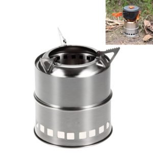 Outdoor Camping Mini Stainless Steel Wood-burning Stove Solid alcohol Stove for Picnic Heating (OEM)
