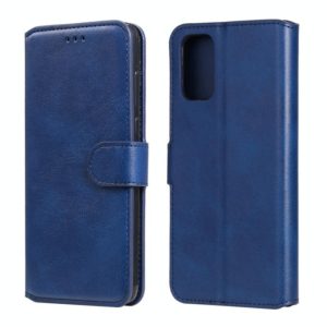 For OPPO A52 / A72 / A92 Classic Calf Texture PU + TPU Horizontal Flip Leather Case, with Holder & Card Slots & Wallet(Blue) (OEM)
