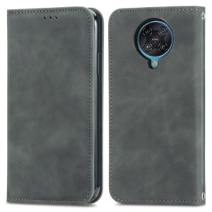 For Xiaomi Redmi K30 Pro / K30 Ultra Retro Skin Feel Business Magnetic Horizontal Flip Leather Case With Holder & Card Slots & Wallet & Photo Frame(Gray) (OEM)