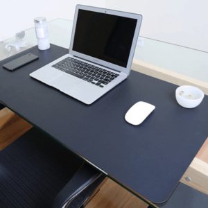 Multifunction Business Double Sided PU Leather Mouse Pad Keyboard Pad Table Mat Computer Desk Mat, Size: 90 x 45cm(Black Red) (OEM)