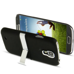 Frosted Hard Plastic Case with Plating Holder for Samsung Galaxy S IV / i9500(Black) (OEM)