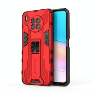 For Huawei nova 8i Overseas Version Supersonic PC + TPU Shock-proof Protective Case with Holder(Red) (OEM)