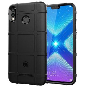 Shockproof Protector Cover Full Coverage Silicone Case for Huawei Honor 8X (Black) (OEM)