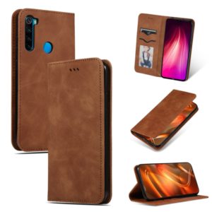 For Xiaomi Redmi Note 8T Retro Skin Feel Business Magnetic Horizontal Flip Leather Case(Brown) (OEM)