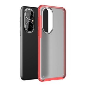 For Huawei P50 Four-corner Shockproof TPU + PC Protective Case(Red) (OEM)