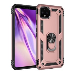 For Google Pixel 4XL Shockproof TPU + PC Protective Case with 360 Degree Rotating Holder(Rose Gold) (OEM)
