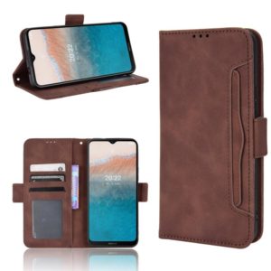 For Nokia C21 Plus Skin Feel Calf Pattern Leather Phone Case(Brown) (OEM)