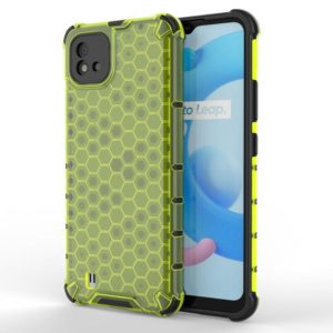 For OPPO Realme C20 Shockproof Honeycomb PC + TPU Case(Green) (OEM)
