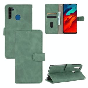 For Blackview A80 Pro Solid Color Skin Feel Magnetic Buckle Horizontal Flip Calf Texture PU Leather Case with Holder & Card Slots & Wallet(Green) (OEM)