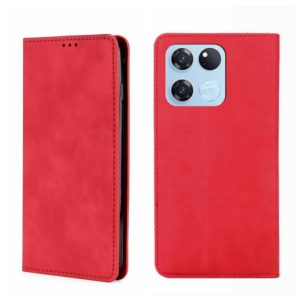 For OnePlus Ace Racing Skin Feel Magnetic Horizontal Flip Leather Phone Case(Red) (OEM)