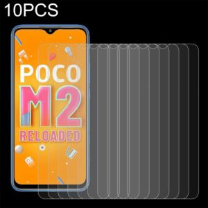 For Xiaomi Poco M2 Reloaded 10 PCS 0.26mm 9H 2.5D Tempered Glass Film (OEM)