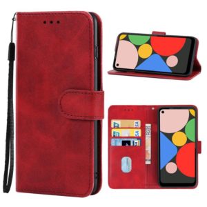 Leather Phone Case For Google Pixel 5a(Red) (OEM)