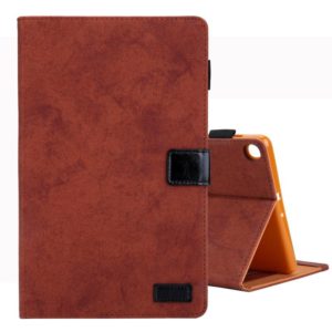 For Galaxy Tab A 10.1 (2019) Business Style Horizontal Flip Leather Case, with Holder & Card Slot & Photo Frame & Sleep / Wake-up Function(Brown) (OEM)
