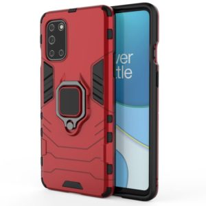 For OnePlus 8T PC + TPU Shockproof Protective Case with Magnetic Ring Holder(Red) (OEM)