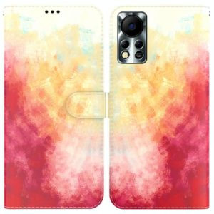 For Infinix Hot 11S NFC X6812B Watercolor Pattern Horizontal Flip Leather Phone Case(Spring Cherry) (OEM)