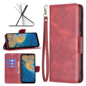 For ZTE Blade A51 Retro Lambskin Texture Leather Phone Case(Red) (OEM)