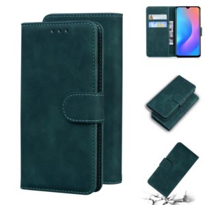 For Blackview A60 Pro Skin Feel Pure Color Flip Leather Phone Case(Green) (OEM)